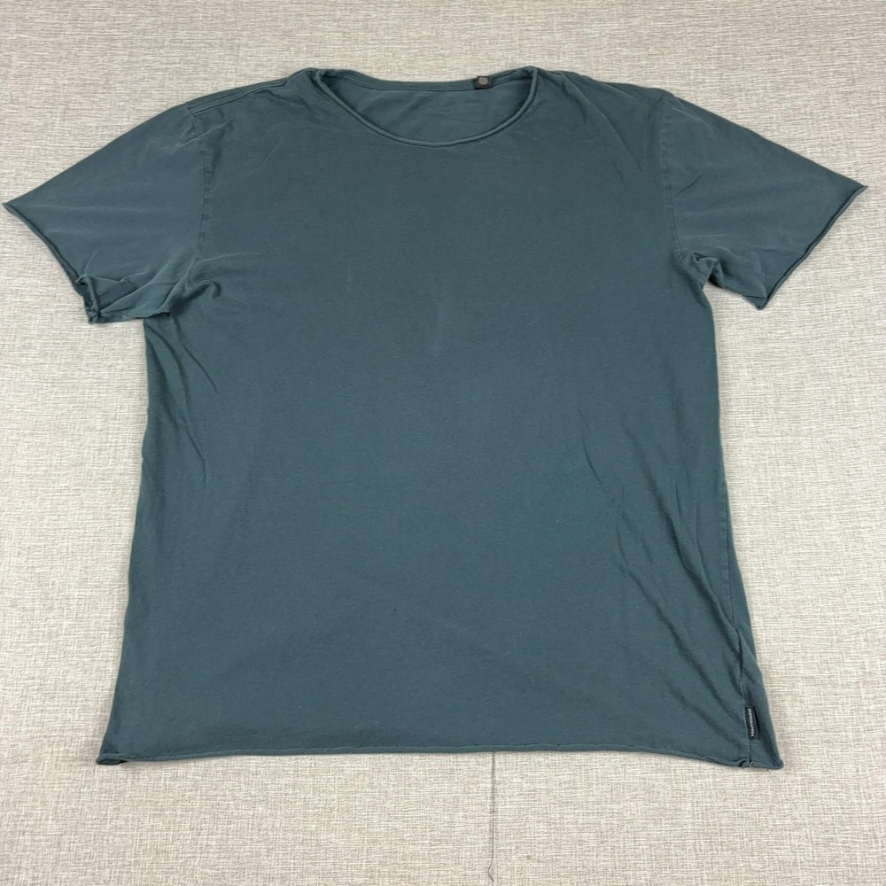 Scotch & Soda Shirt Mens Large Green Organic Cotton Tee Jersey Crewneck Basic